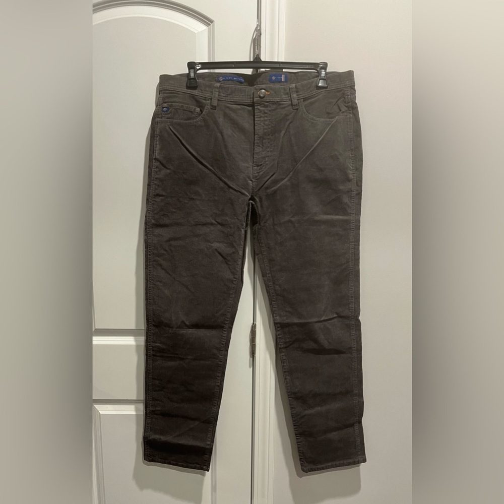 NWT Men’s Stitches Britches Charcoal Corduroy 5 Pocket Pants. 38x32.